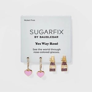 New SUGARFIX by BAUBLEBAR ‘yes way rosé statement earring set